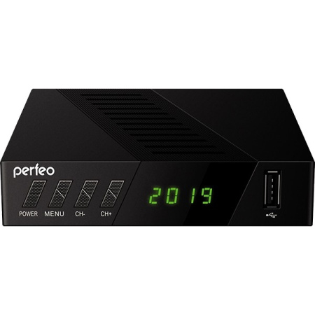 Perfeo DVB-T2 C приставка "STREAM-2" для  цифр.TV  Wi-Fi  IPTV  HDMI  2 USB  DolbyDigital  пульт ДУ 