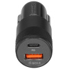 Фото  Cablexpert Автомобильное зарядное устройство 38Вт, 3А, QC3.0/PD, 1xUSB, 1xType-C, черный, пакет (MP3A-UC-CAR24)