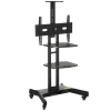 ONKRON TS1552 чёрная 2 полки для AV в комплекте