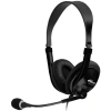 RITMIX RH-533USB, Black {Гарнитура. 40 мм, 20-20000 Гц, 32 Ом, 105 дБ, конденсаторный всенаправленный микрофон, 2,2 кОм, 58 дБ ± 3 дБ, пластик}