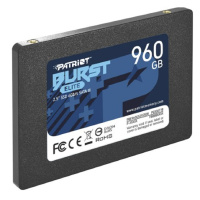 Фото  SSD жесткий диск SATA2.5" 960GB BURST PBE960GS25SSDR PATRIOT