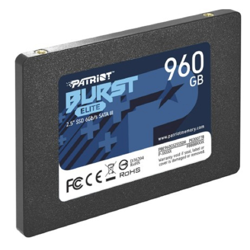 Фото  SSD жесткий диск SATA2.5" 960GB BURST PBE960GS25SSDR PATRIOT