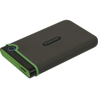 Фото  Transcend Portable HDD 2Tb StoreJet TS2TSJ25M3S {USB 3.0, 2.5", black-green}