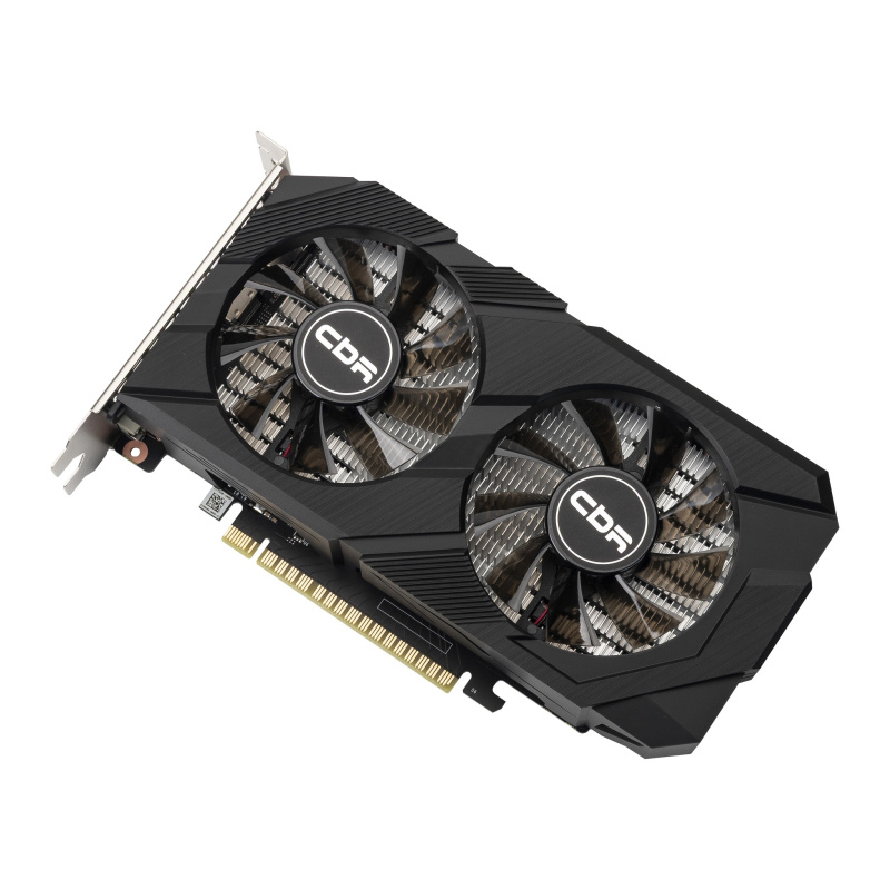 Фото  Видеокарта CBR GTX1650 4Gb GDDR6, 128bit, 1410-1590Mhz, 1*DP + 1*HDMI + 1*DVI, 75W, Ret [VGA-STX1650-4G-RTL]