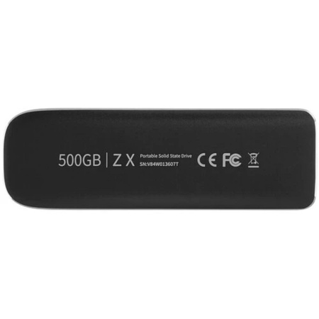 Фото  Netac Portable SSD 500GB X USB 3.2 Gen 2 Type-C NT01ZX-500G-32BK