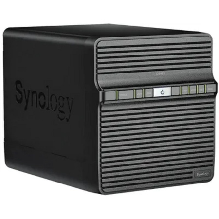 Фото  Synology DS423 Сетевое хранилище NAS, слоты 4x2.5"/3.5" SATA3, 2x1 Гбит/с, 2xUSB 3.X, Realtek RTD1619B/4x1.7 ГГц, DDR4 2Gb, 90W вилка UK/HK 3-pin