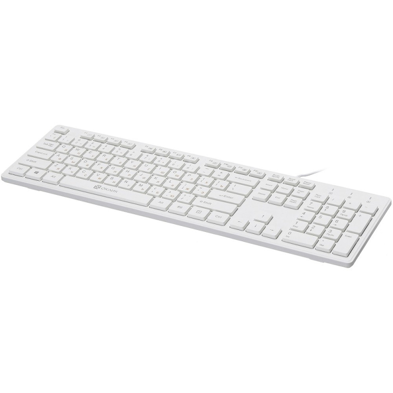 Фото  Клавиатура Oklick 500M белый USB slim Multimedia  [1061586]