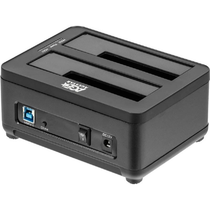 Фото  AgeStar 3UBT8 black Док-станция для HDD AgeStar 3UBT8 SATA III пластик/алюминий черный 2.5"/3.5"