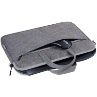 Фото  Defender Сумка для ноутбука Solid  15.6" PU кожа, серый, карман (26088)			