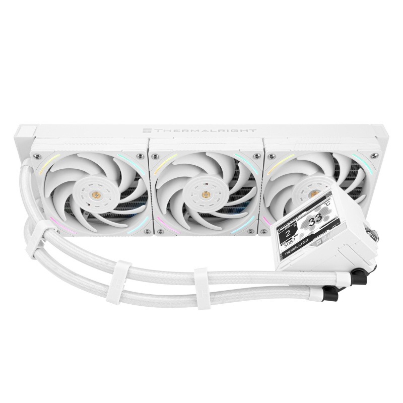 Фото  Thermalright Система водяного охлаждения Mjolnir Vision 360 ARGB White / 3x120mm ARGB PWM Fans / TRMV360AW