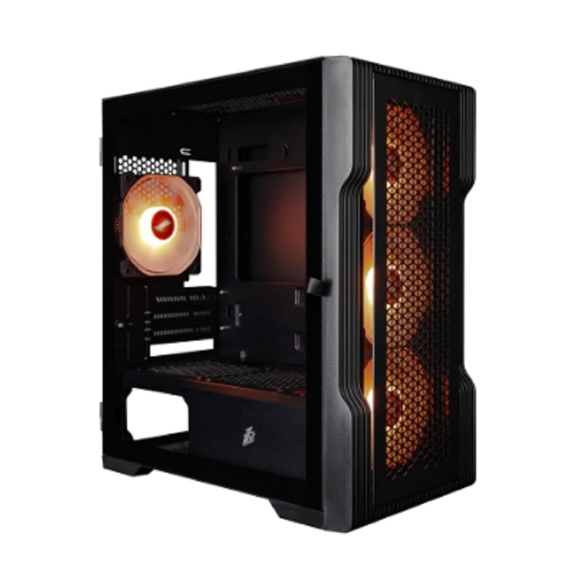 1STPLAYER TRILOBITE T3 ARGB Black   mATX   4x 120mm ARGB fans inc.   T3-BK-4F2(AP)