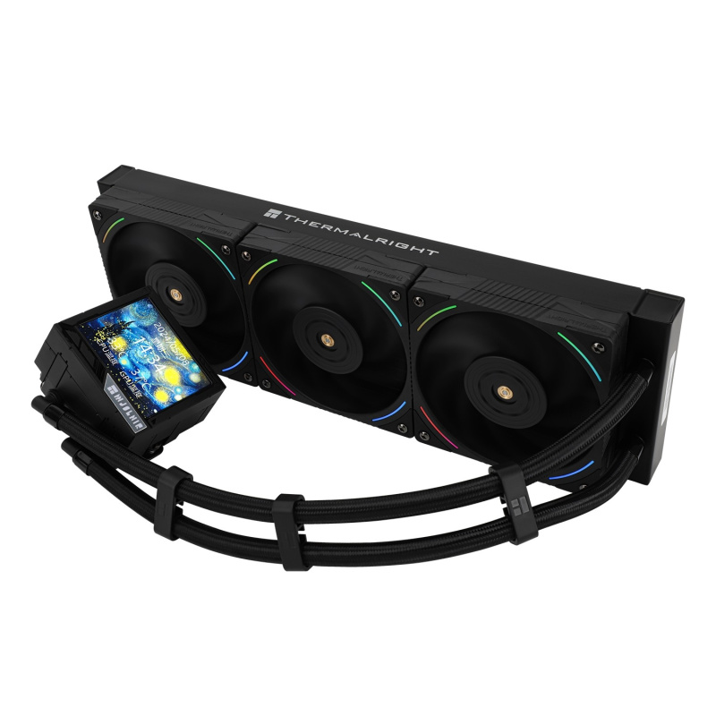 Фото  Thermalright Система водяного охлаждения Mjolnir Vision 360 ARGB Black / 3x120mm ARGB PWM Fans / TRMV360AB