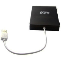 Фото  AgeStar SUBCP1 (BLACK) Корпус Black / Пластик / USB 2.0 / SATA Внешний бокс HDD/SSD 2.5 