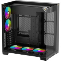 Фото  Thermalright Корпус TR-A70 FAN5-C / Black / TG / 5 x120mm ARGB PWM Fans / USB TYPE-C / ATX  / TRA70F5CB