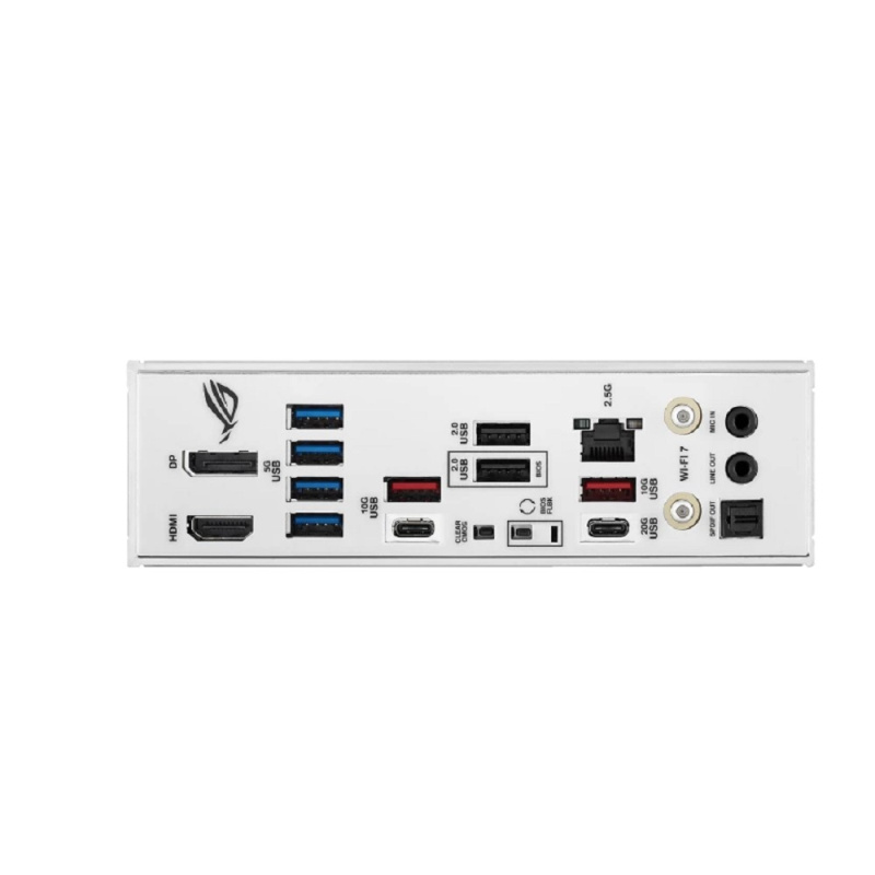 Фото  ASUS ROG STRIX B850-A GAMING WIFI (Socket AM5, ATX, 4xDDR5(256GB), DP/HDMI, 1xPCIe 5.0x16/1xPCIe 4.0x16, 1xLAN (2.5GbE), Wi-Fi 7, BT, 2xSATA 6Gb/s, 4x