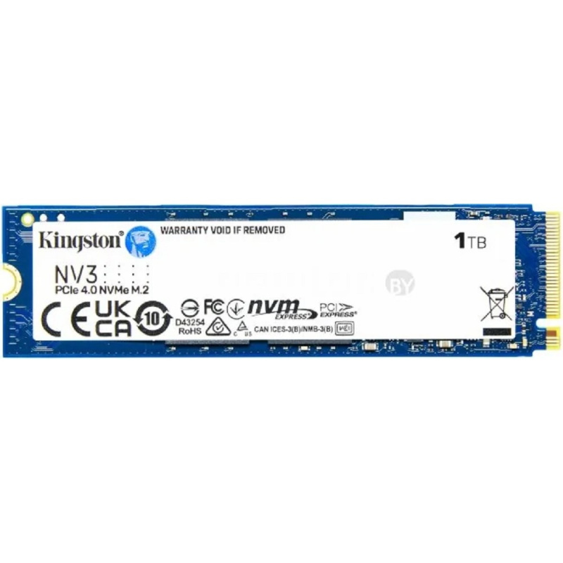 Kingston SSD NV3  1000GB  M.2(22x80mm)  NVMe  PCIe 4.0 x4  3D TLC SNV3S 1000G
