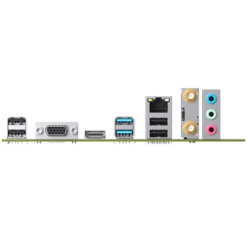 Фото  MAXSUN MS-B760M GAMING WIFI ICE (Socket 1700, mATX, 2*DDR4(64Gb), VGA/HDMI, 3*SATA3, 1*M.2, 1*PCIEx16/1*PCIEx1, 2*USB2.0, 4*USB 3.2, LAN 1*1G, Bluetoo