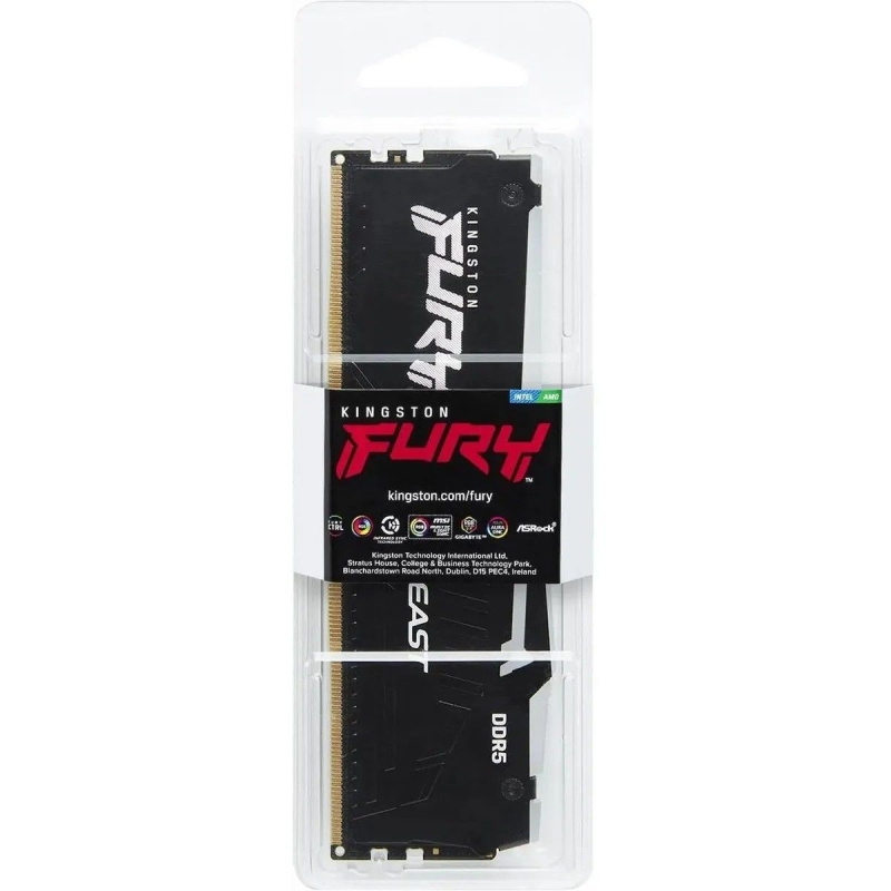Фото  Kingston DDR5 DIMM 32Gb KF560C30BBEA-32 6000MHz Fury Beast