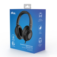 Фото  RITMIX RH-544 Black {Наушники. 40 мм, 20-20000 Гц, 32 Ом, 99 дБ ± 3 дБ, 3.5мм, 2м}