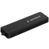 Gembird Разветвитель USB3.1 2xUSB, 2xType-C, с доп.пит (Type-C), кабель USB 19см, черный, коробка (UHB-C415)