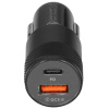 Фото  Cablexpert Автомобильное зарядное устройство 38Вт, 3А, QC3.0/PD, 1xUSB, 1xType-C, черный, пакет (MP3A-UC-CAR24)