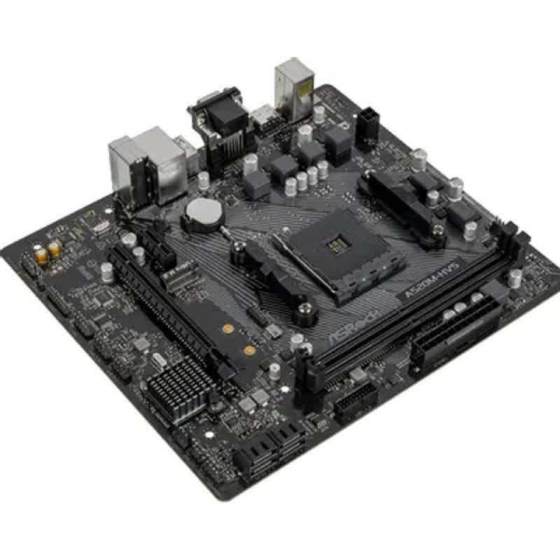 Фото  Asrock A520M-HVS {Soc-AM4 AMD A520 2xDDR4 mATX AC`97 8ch(7.1) GbLAN RAID+VGA+HDMI}