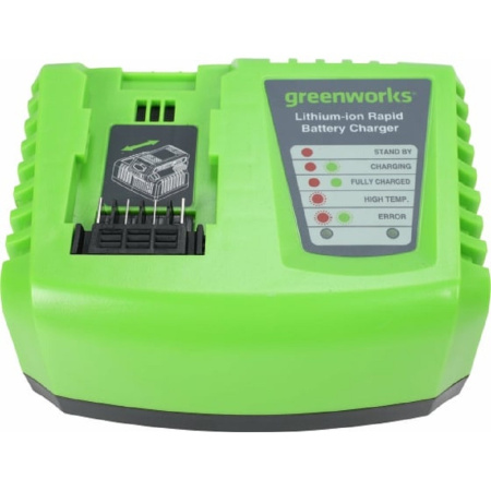 Фото  Greenworks G40UC5 Быстрое зарядное устройство , 40V, 5А [2945107]