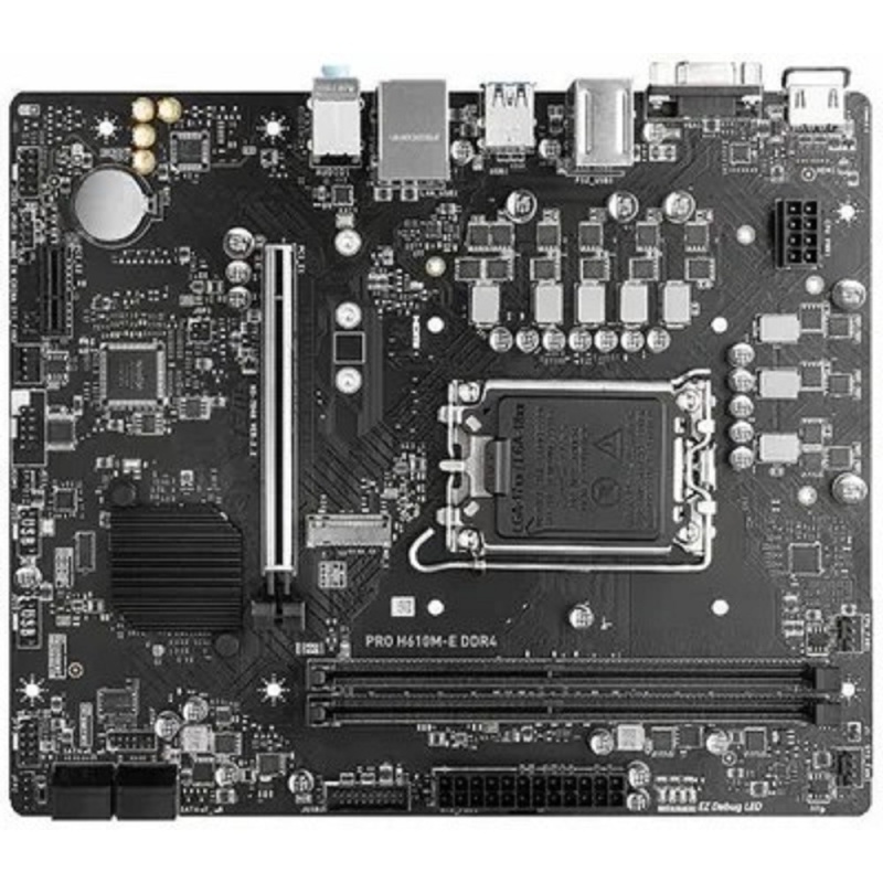Фото   MSI PRO H610M-E (LGA1700, H610, 2xDDR5, mATX,VGA+HDMI)