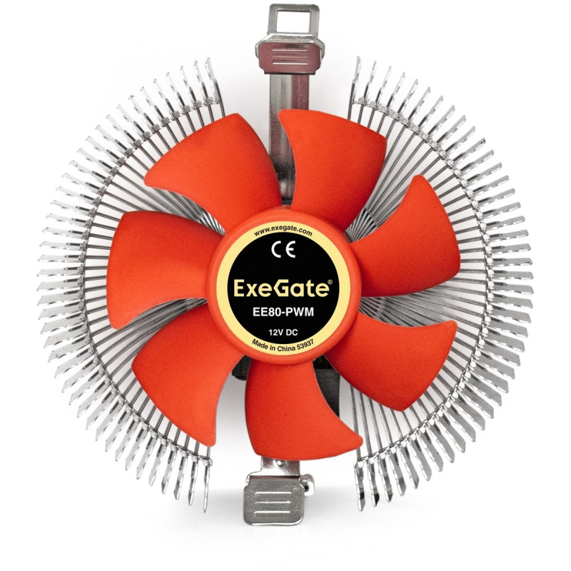 Фото  Exegate EX286145RUS Кулер ExeGate EE80-PWM (Al, LGA775/1150/1151/1155/1156/1200/1700/A­M2/AM2+/AM3/AM3+/AM4/FM1/FM2/754/9, TDP 65W, Fan 80mm, PWM, 800