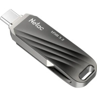 Фото  Netac USB Drive 32GB US11 NT03US11C-032G-32BK USB3.2 черный/серебристый