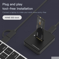 Фото  KS-is Док станция 2 в 1 USB для накопителей M.2 NVMe, M.2 SATA (KS-911)