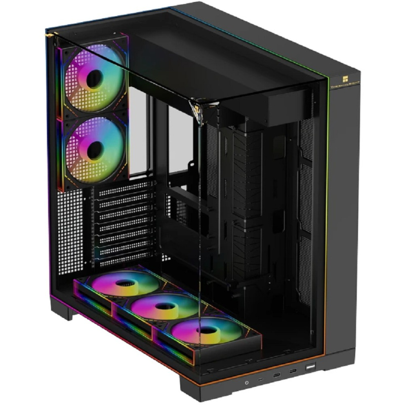 Фото  Thermalright Корпус TR-A70 ARGB FAN5-M / Black / TG / 5 x120mm ARGB PWM Fans / ARGB Strip / USB TYPE-C / ATX  / TRA70AF5MB