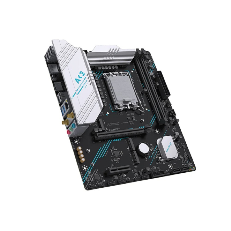 Фото  MAXSUN MS-B760M GAMING WIFI ACE 2 (Socket 1700, mATX, 2*DDR5, DP/2*HDMI, 2*SATA3, 3*M.2, 1xPCI-E x16 /1xPCI-E x4, 1*Type-C, 2*USB 2.0,  2*USB 3.2 , LA