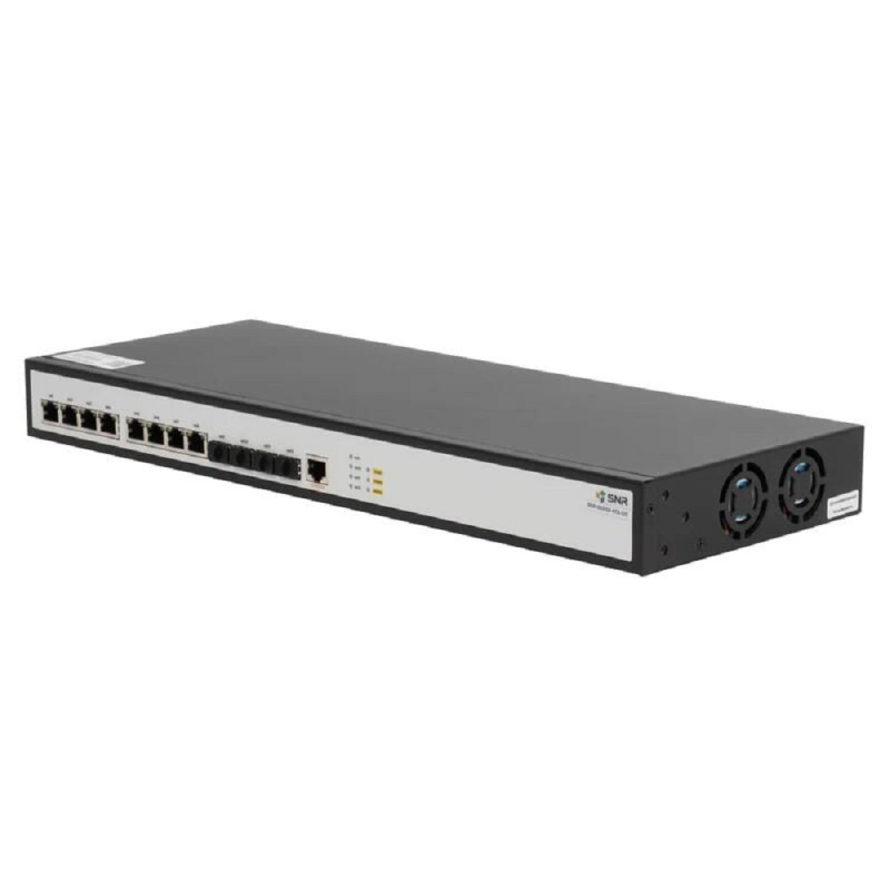 Фото  SNR SNR-S5310X-8TX-DC Управляемый коммутатор уровня 2+, 8 портов 1/2.5/5/10GBASE-T, 4 порта 1/10G SFP+ встроенный БП ~220V AC, RPS 36-72V DC