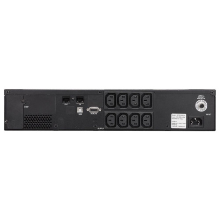 Фото  PowerCom Smart King Pro+ SPR-1000 LCD ИБП {Line-Interactive, 1000VA/800W, Rack/Tower, 8хС13, Serial+USB, SmartSlot} (1152572)