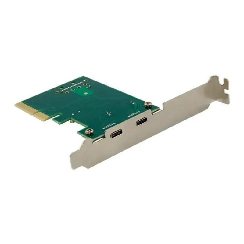 Фото  ORIENT AM-U3142PE-2С, Контроллер PCI-Ex4 v3.0, USB 3.2 Gen2, скорость до 10 Гбит/с, 2-port ext Type-C, ASM3142 chipset, разъем доп.питания, в комплект