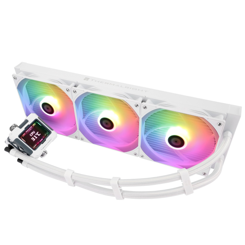 Фото  Thermalright Система водяного охлаждения Frozen Warframe 420 White ARGB / 3x140mm ARGB PWM Fans / TRFW420AW