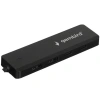 Gembird Разветвитель USB3.1 2xUSB, 2xType-C, с доп.пит (Type-C), кабель USB 19см, черный, коробка (UHB-C415)