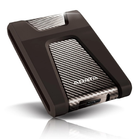Фото  A-Data Portable HDD 2Tb HD650 AHD650-2TU31-CBK {USB 3.1, 2.5", Black} Противоударные Slim