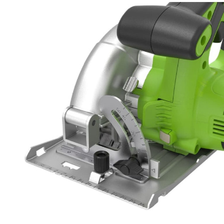 Фото  Greenworks GD24CS165 Дисковая пила 24 V, бесщеточная, 165х20мм, 4800 об/мин, рез 57мм, без АКБ и ЗУ [1501607]