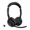Jabra 25599-999-899 Наушники с микрофоном Jabra Evolve2 55, Link380c MS Stereo черный накладные BT оголовье (25599-999-899)
