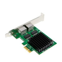 Фото  ORIENT XWT-INT226L2PE, Сетевая карта PCI-Ex1 v3.1 2xRJ45 2.5GbE NIC, Intel I226-V chipset, 2.5/1 Гбит/с, 2 планки крепления (33474)