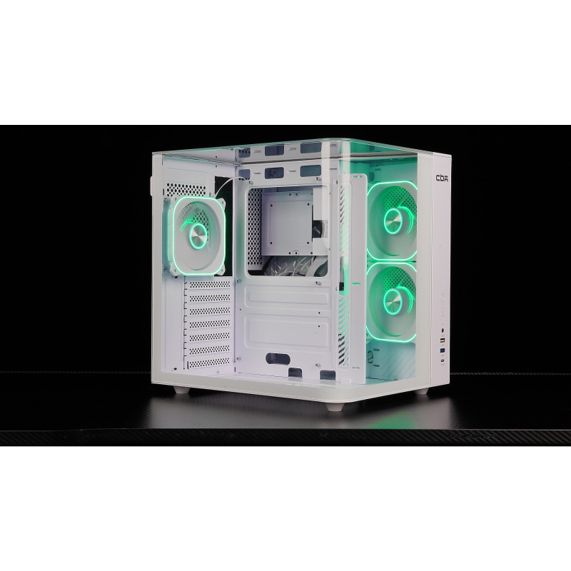 Фото  CBR Корпус ATX X860WT, без БП, White [PCC-ATX-X860WT-WPSU]