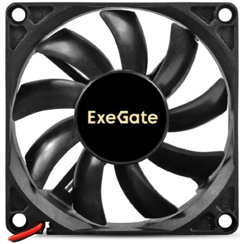 Фото  Exegate EX295236RUS Вентилятор 12В DC ExeGate ExtraSilent ES08015B2P (80x80x15 мм, 2-Ball (двойной шарикоподшипник), 2pin, 1700RPM, 17dBA)