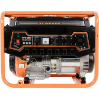 Фото  Генератор CARVER PPG- 6500 бензин [01.020.00018] { (LT-188F, 5,0/5,5кВт, 220В, бак 25л, обмотка медь)(6шт/пал) }