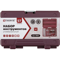 Фото  Thorvik TS057 Набор инструмента 1/4"DR, 57 предметов