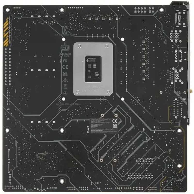 Фото  ASUS TUF GAMING B660M-PLUS WIFI (Socket 1700, mATX, 4xDDR5(128GB), DP/HDMI, 1xPCIe 5.0x16/1xPCIe 3.0x16/1xPCIe 4.0, 1xLAN (2.5GbE), 4xSATA 6Gb/s, 2xM.