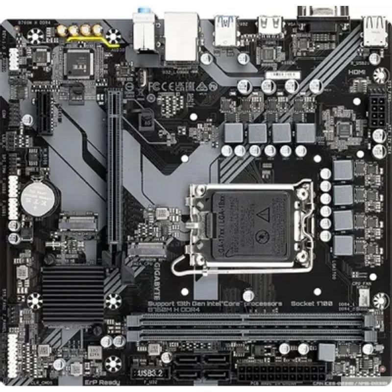 Фото  Gigabyte B760M H DDR4 {Soc-1700, Intel B760, mATX, Ret}