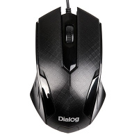 Фото  Мышь Dialog Pointer MOP-07U Black USB, оптическая, 3 кнопки + ролик