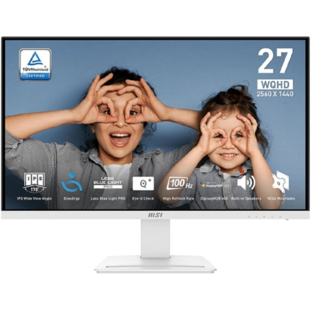 MSI PRO 27" MP273QW E2 белый {IPS 2560x1440 100Hz 1ms 1300:1 400cd 178 178 2xHDMI DisplayPort Tilt V